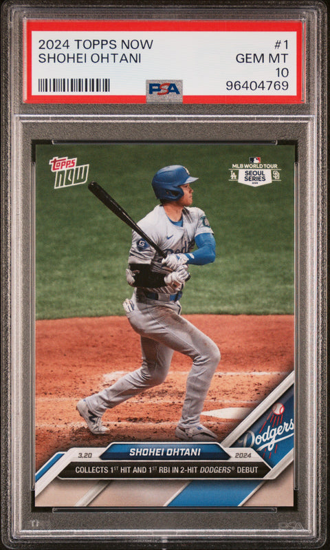 2024 Topps Now #1 Shohei Ohtani PSA 10 96404769