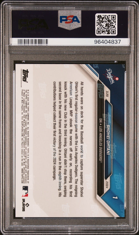 2024 Topps Now #1 Shohei Ohtani PSA 10 96404837
