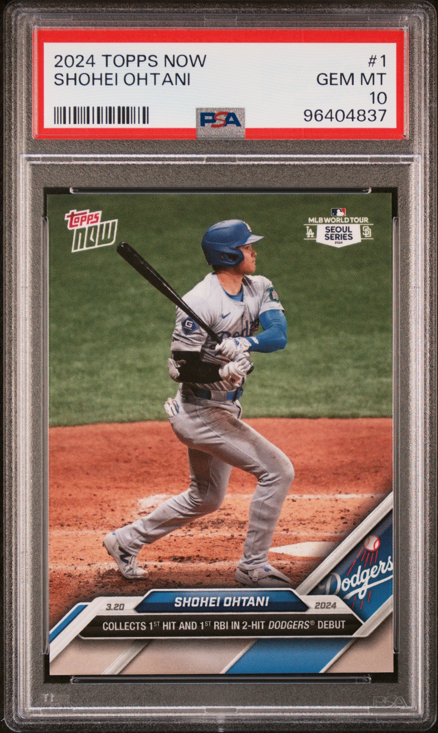 2024 Topps Now #1 Shohei Ohtani PSA 10 96404837