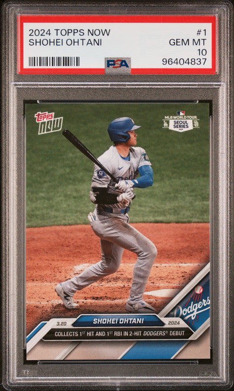 2024 Topps Now #1 Shohei Ohtani PSA 10 96404837