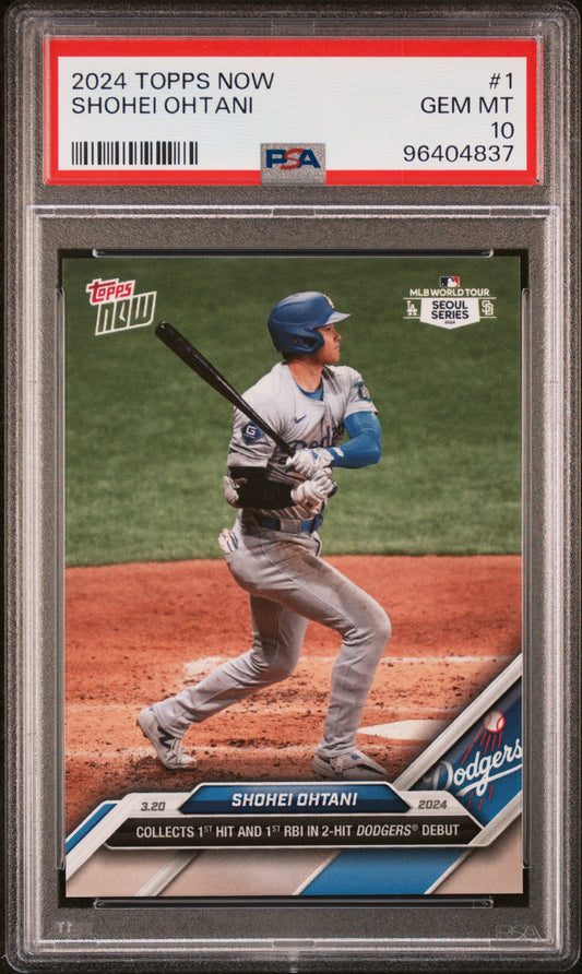 2024 Topps Now #1 Shohei Ohtani PSA 10 96404837