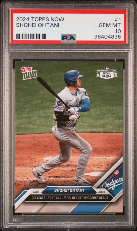 2024 Topps Now #1 Shohei Ohtani PSA 10 96404836