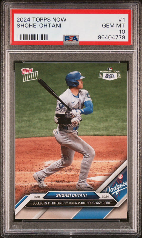 2024 Topps Now #1 Shohei Ohtani PSA 10 96404779