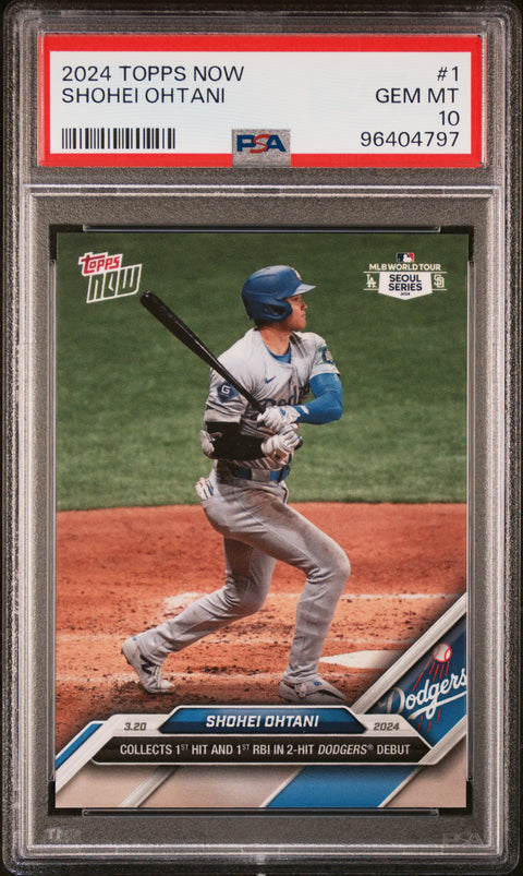2024 Topps Now #1 Shohei Ohtani PSA 10 96404797