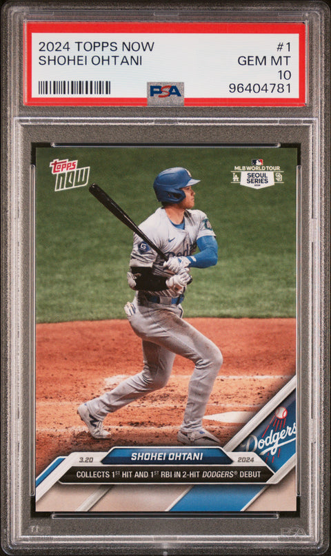 2024 Topps Now #1 Shohei Ohtani PSA 10 96404781