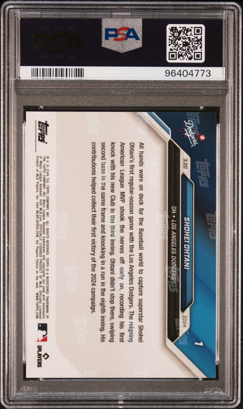 2024 Topps Now #1 Shohei Ohtani PSA 10 96404773