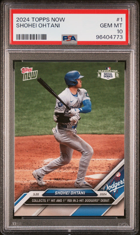 2024 Topps Now #1 Shohei Ohtani PSA 10 96404773