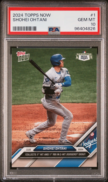 2024 Topps Now #1 Shohei Ohtani PSA 10 96404826