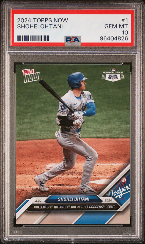 2024 Topps Now #1 Shohei Ohtani PSA 10 96404826