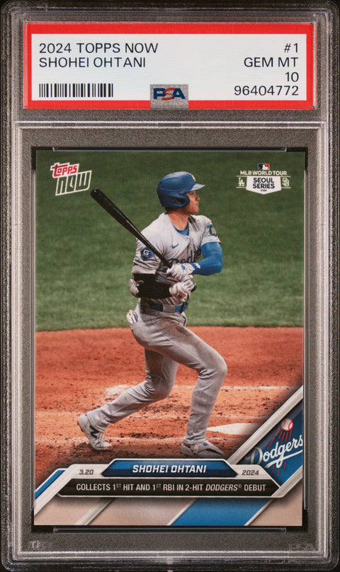 2024 Topps Now #1 Shohei Ohtani PSA 10 96404772