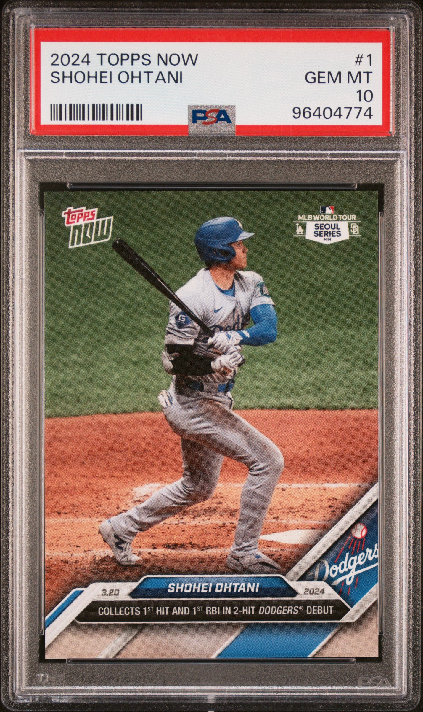 2024 Topps Now #1 Shohei Ohtani PSA 10 96404774