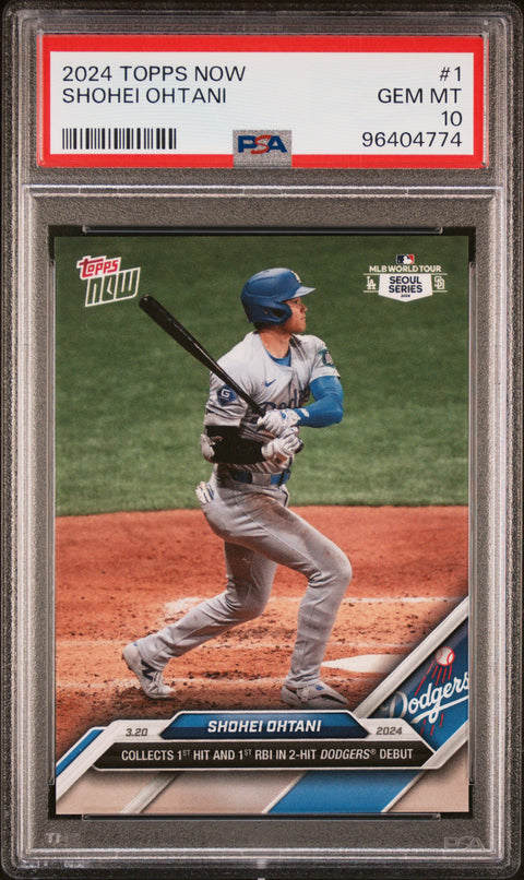2024 Topps Now #1 Shohei Ohtani PSA 10 96404774