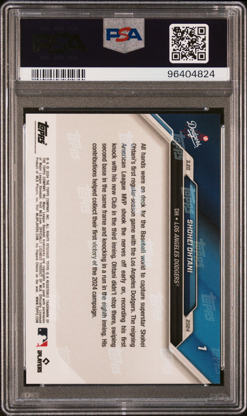 2024 Topps Now #1 Shohei Ohtani PSA 10 96404824