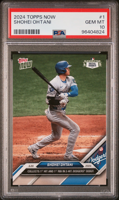 2024 Topps Now #1 Shohei Ohtani PSA 10 96404824