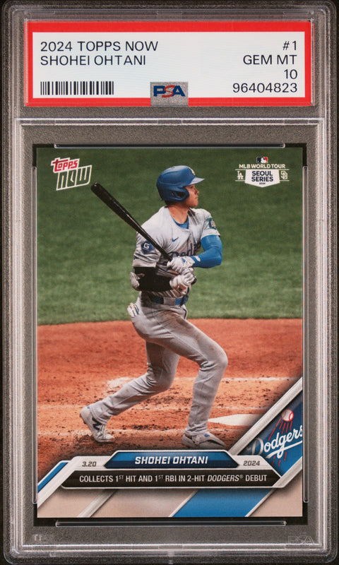2024 Topps Now #1 Shohei Ohtani PSA 10 96404823