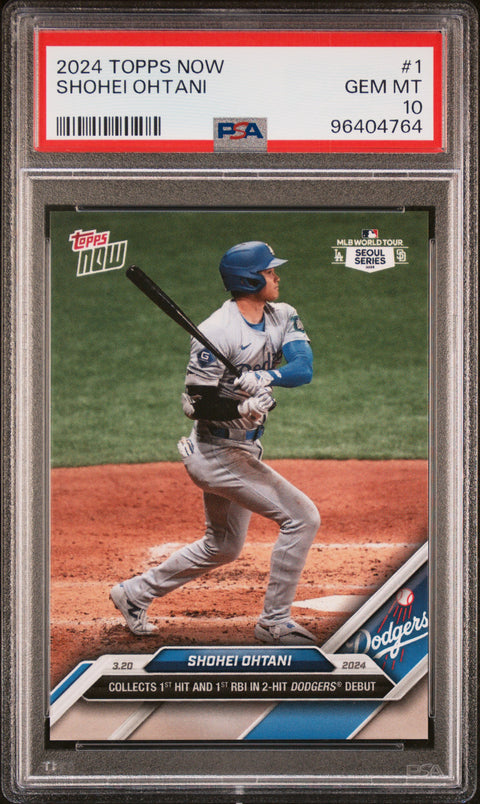 2024 Topps Now #1 Shohei Ohtani PSA 10 96404764