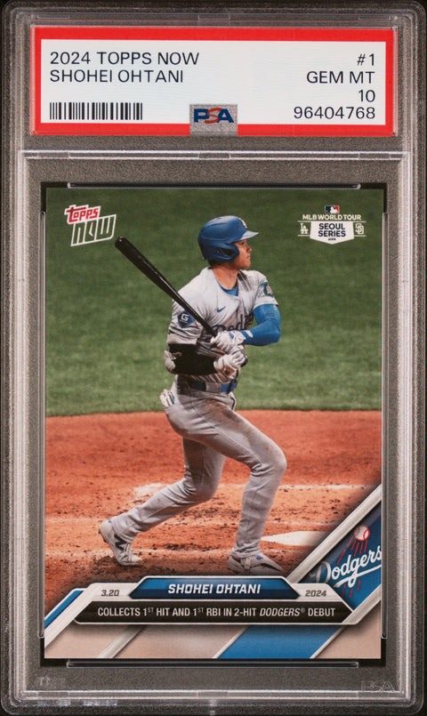 2024 Topps Now #1 Shohei Ohtani PSA 10 96404768