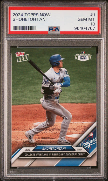 2024 Topps Now #1 Shohei Ohtani PSA 10 96404767