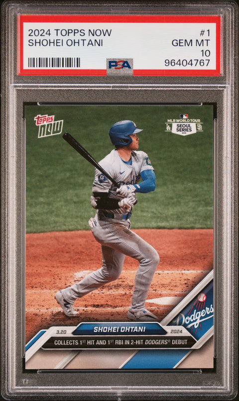 2024 Topps Now #1 Shohei Ohtani PSA 10 96404767