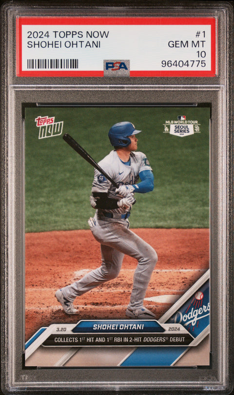 2024 Topps Now #1 Shohei Ohtani PSA 10 96404775