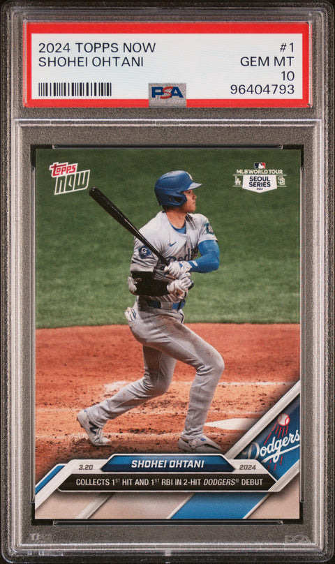 2024 Topps Now #1 Shohei Ohtani PSA 10 96404793