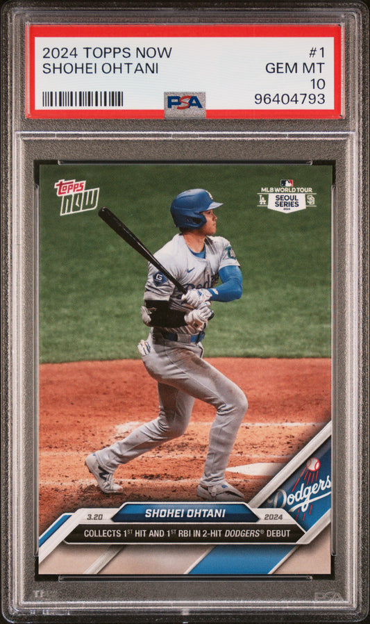 2024 Topps Now #1 Shohei Ohtani PSA 10 96404793