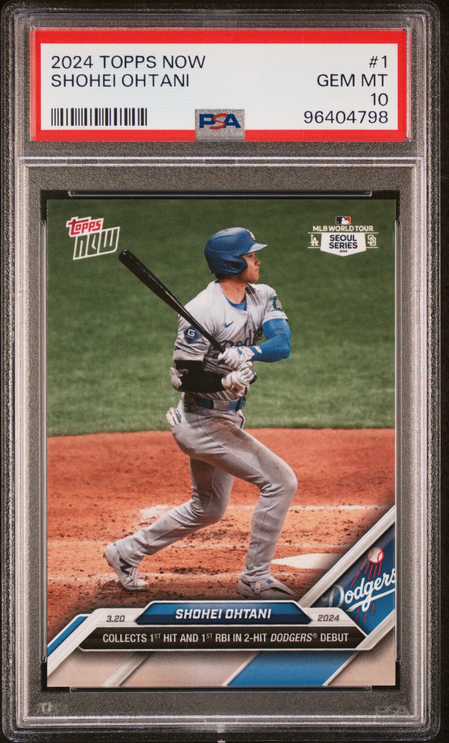 2024 Topps Now #1 Shohei Ohtani PSA 10 96404798