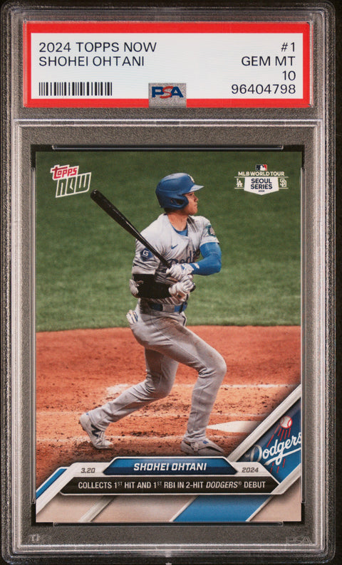 2024 Topps Now #1 Shohei Ohtani PSA 10 96404798