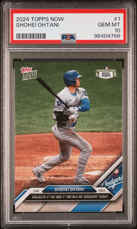 2024 Topps Now #1 Shohei Ohtani PSA 10 96404766