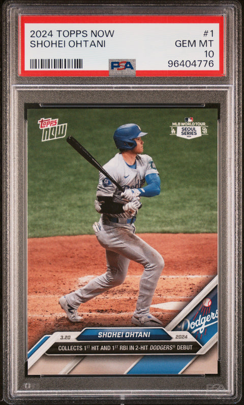 2024 Topps Now #1 Shohei Ohtani PSA 10 96404776