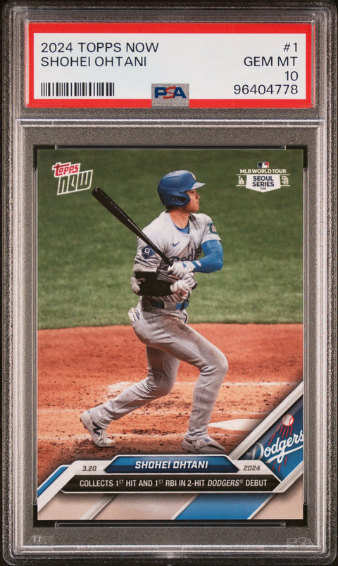 2024 Topps Now #1 Shohei Ohtani PSA 10 96404778