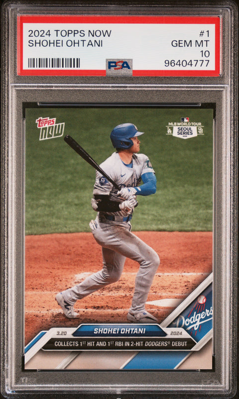 2024 Topps Now #1 Shohei Ohtani PSA 10 96404777
