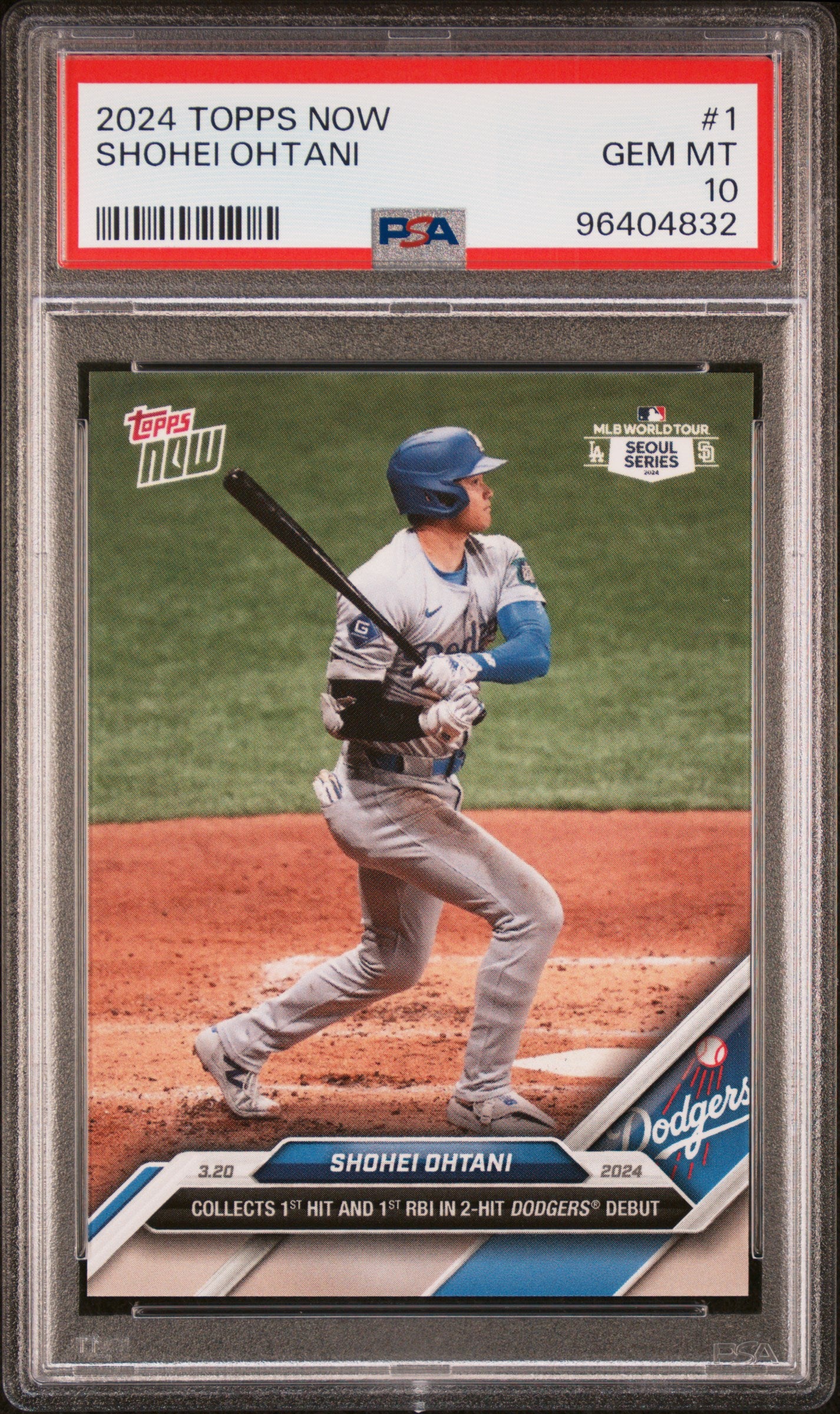2024 Topps Now #1 Shohei Ohtani PSA 10 96404832