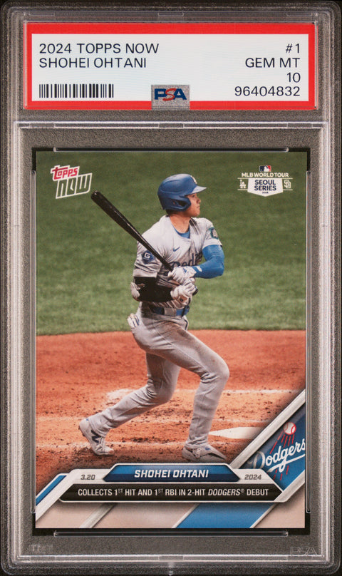 2024 Topps Now #1 Shohei Ohtani PSA 10 96404832