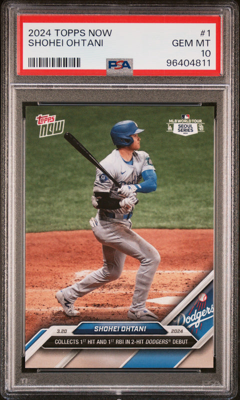 2024 Topps Now #1 Shohei Ohtani PSA 10 96404811