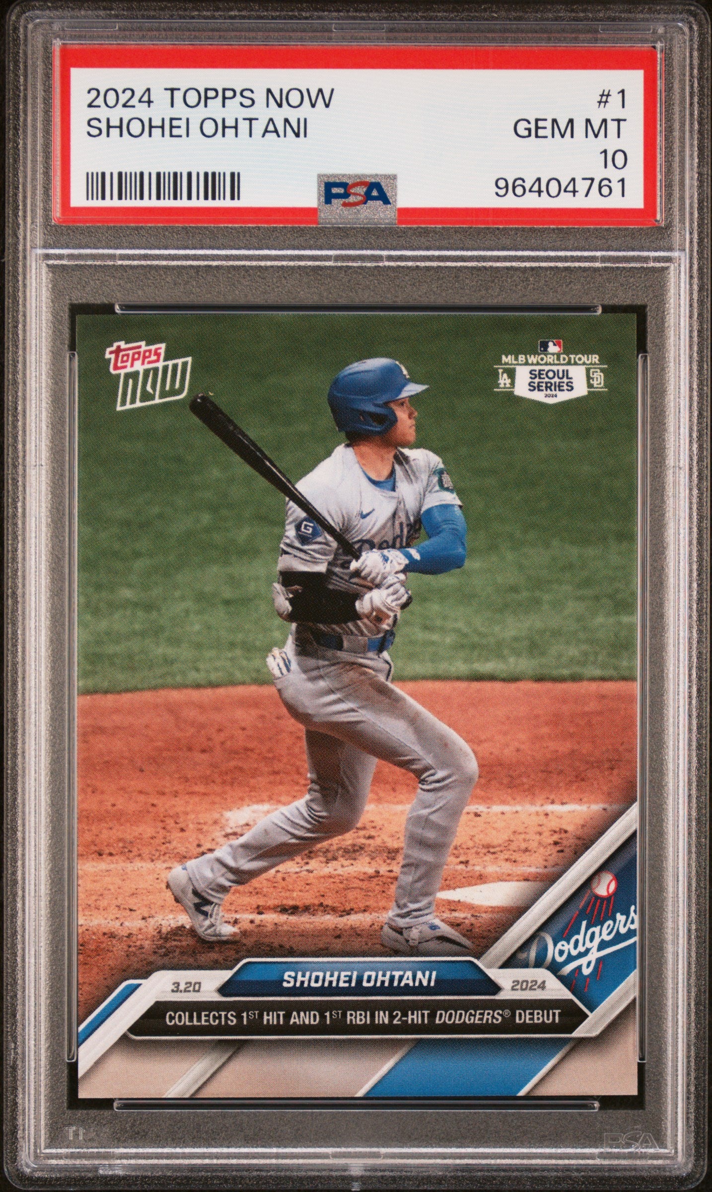 2024 Topps Now #1 Shohei Ohtani PSA 10 96404761