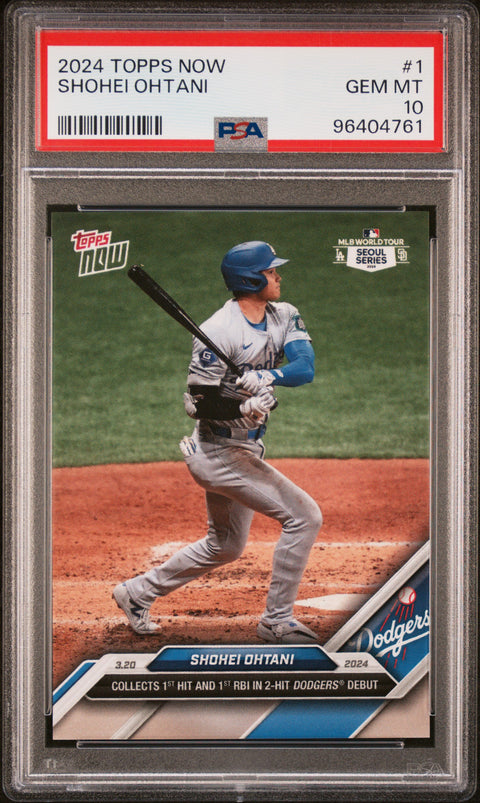 2024 Topps Now #1 Shohei Ohtani PSA 10 96404761