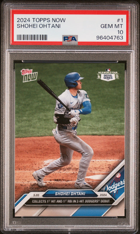 2024 Topps Now #1 Shohei Ohtani PSA 10 96404763