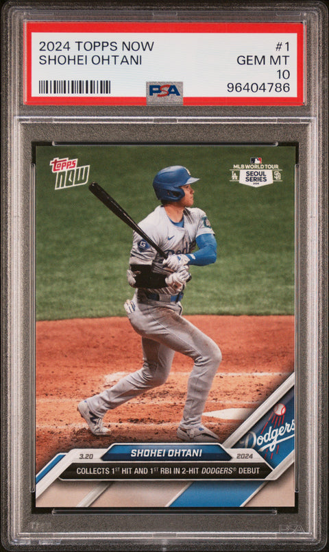 2024 Topps Now #1 Shohei Ohtani PSA 10 96404786