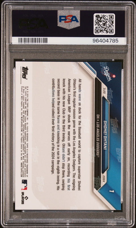 2024 Topps Now #1 Shohei Ohtani PSA 10 96404785