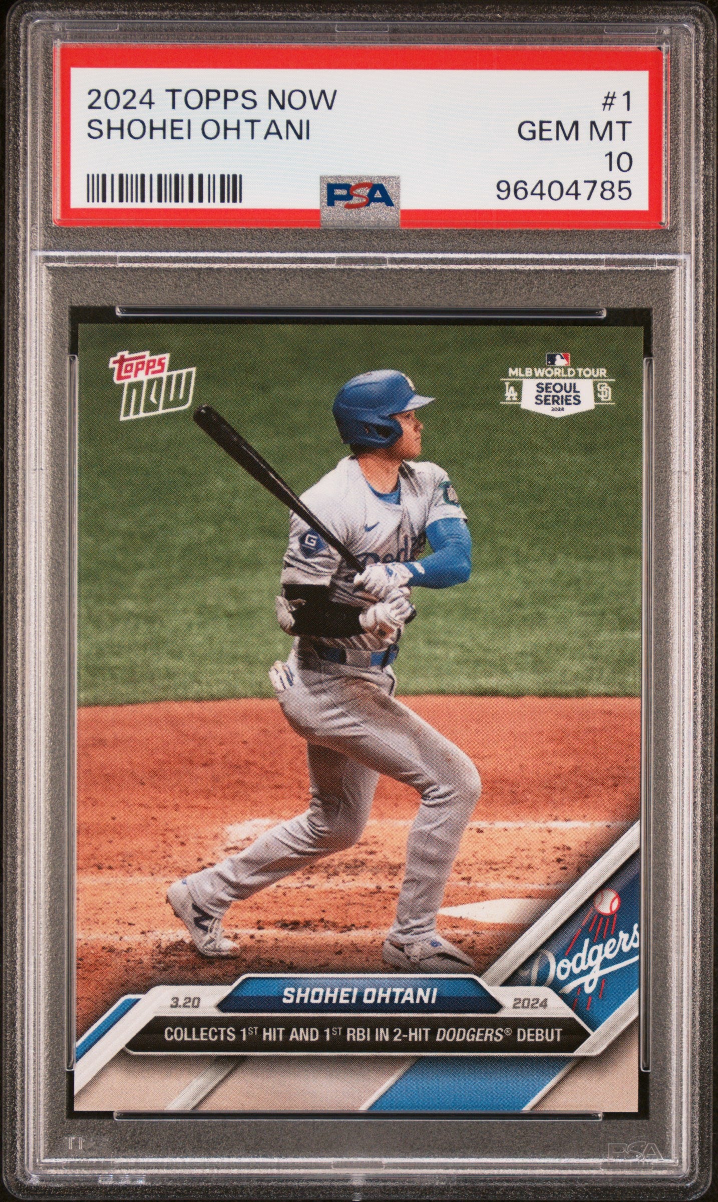 2024 Topps Now #1 Shohei Ohtani PSA 10 96404785