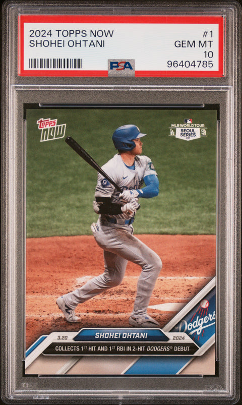 2024 Topps Now #1 Shohei Ohtani PSA 10 96404785
