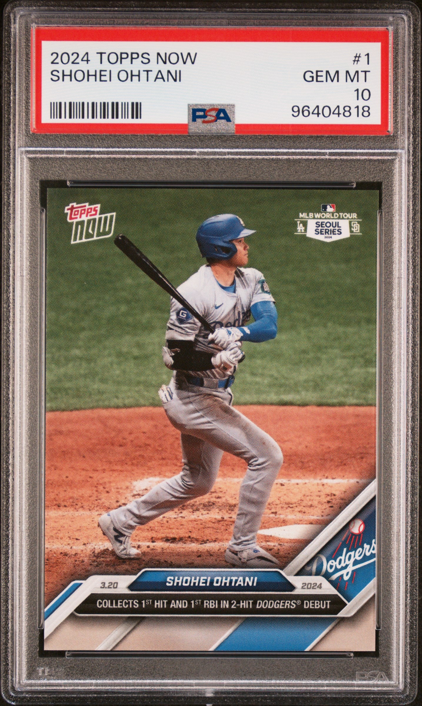 2024 Topps Now #1 Shohei Ohtani PSA 10 96404818