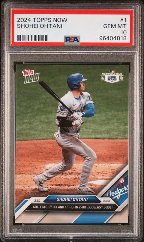 2024 Topps Now #1 Shohei Ohtani PSA 10 96404818