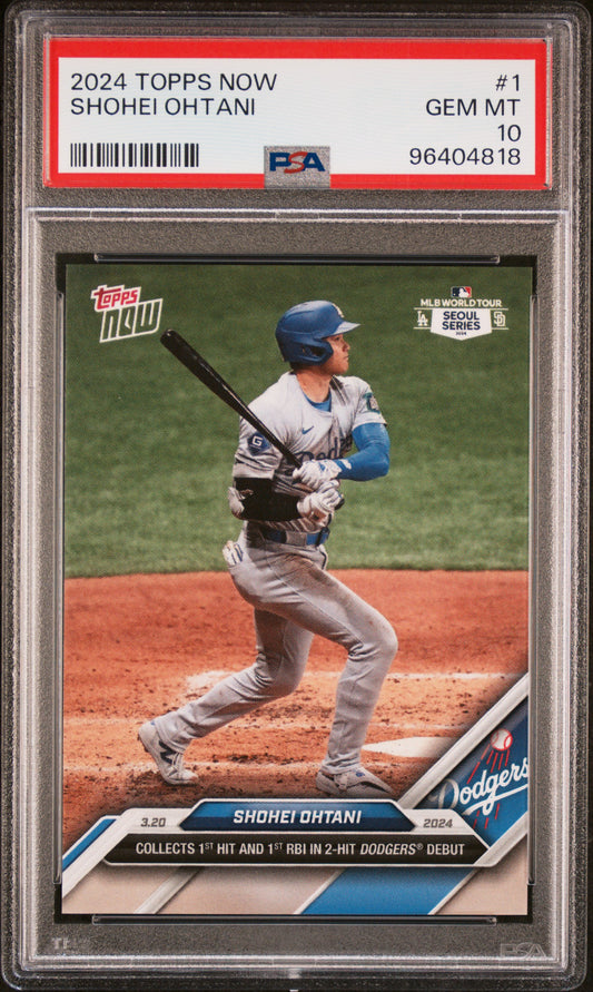 2024 Topps Now #1 Shohei Ohtani PSA 10 96404818