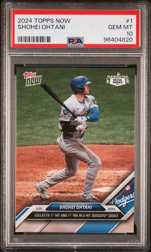 2024 Topps Now #1 Shohei Ohtani PSA 10 96404820