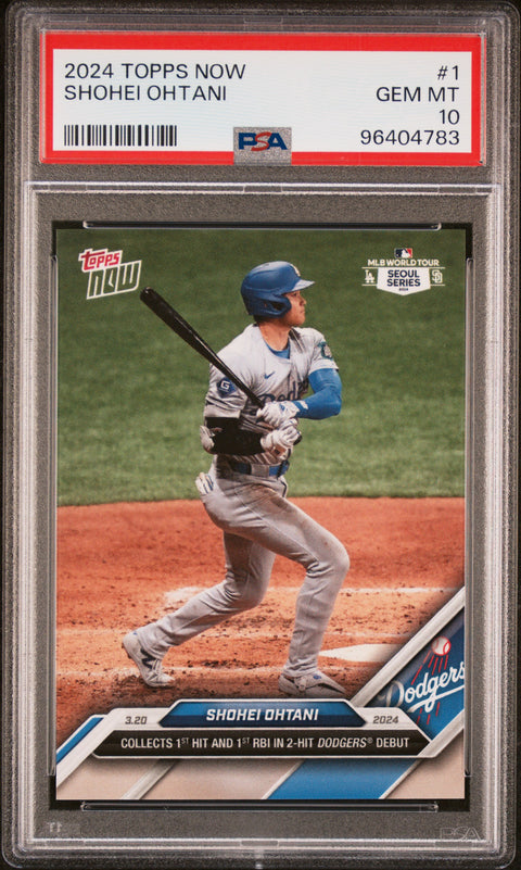2024 Topps Now #1 Shohei Ohtani PSA 10 96404783