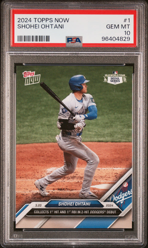 2024 Topps Now #1 Shohei Ohtani PSA 10 96404829