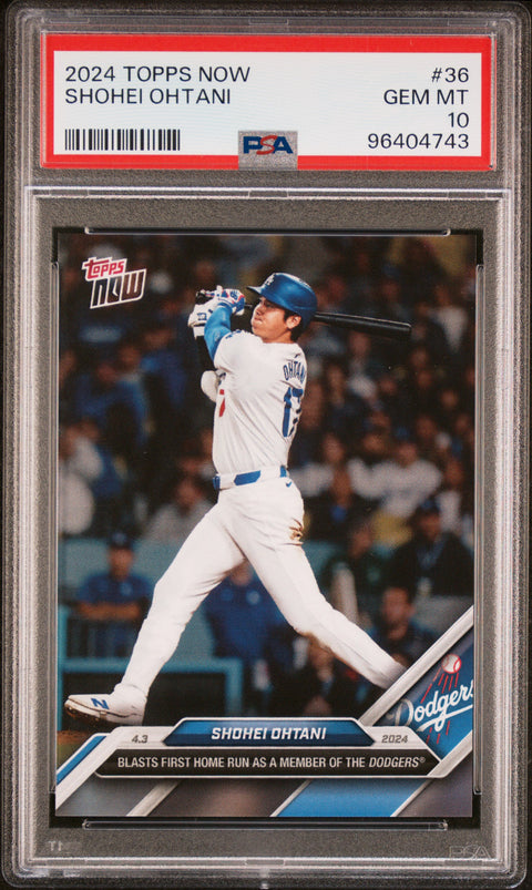 2024 Topps Now #36 Shohei Ohtani PSA 10 96404743