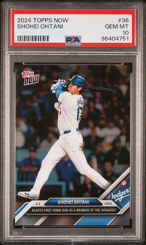 2024 Topps Now #36 Shohei Ohtani PSA 10 96404751